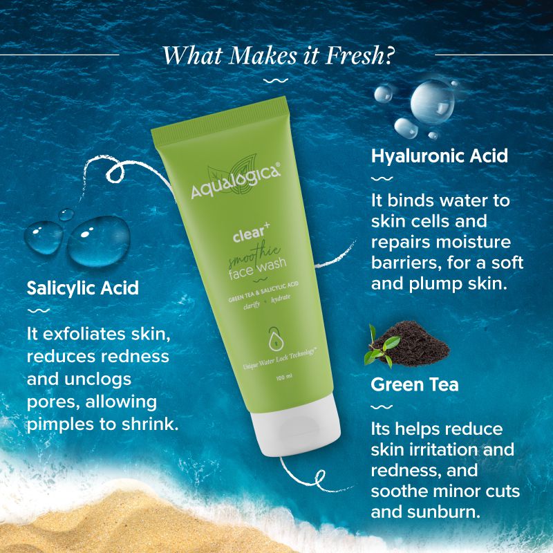 Clear+ Smoothie Face Wash 100 ml - Image 5