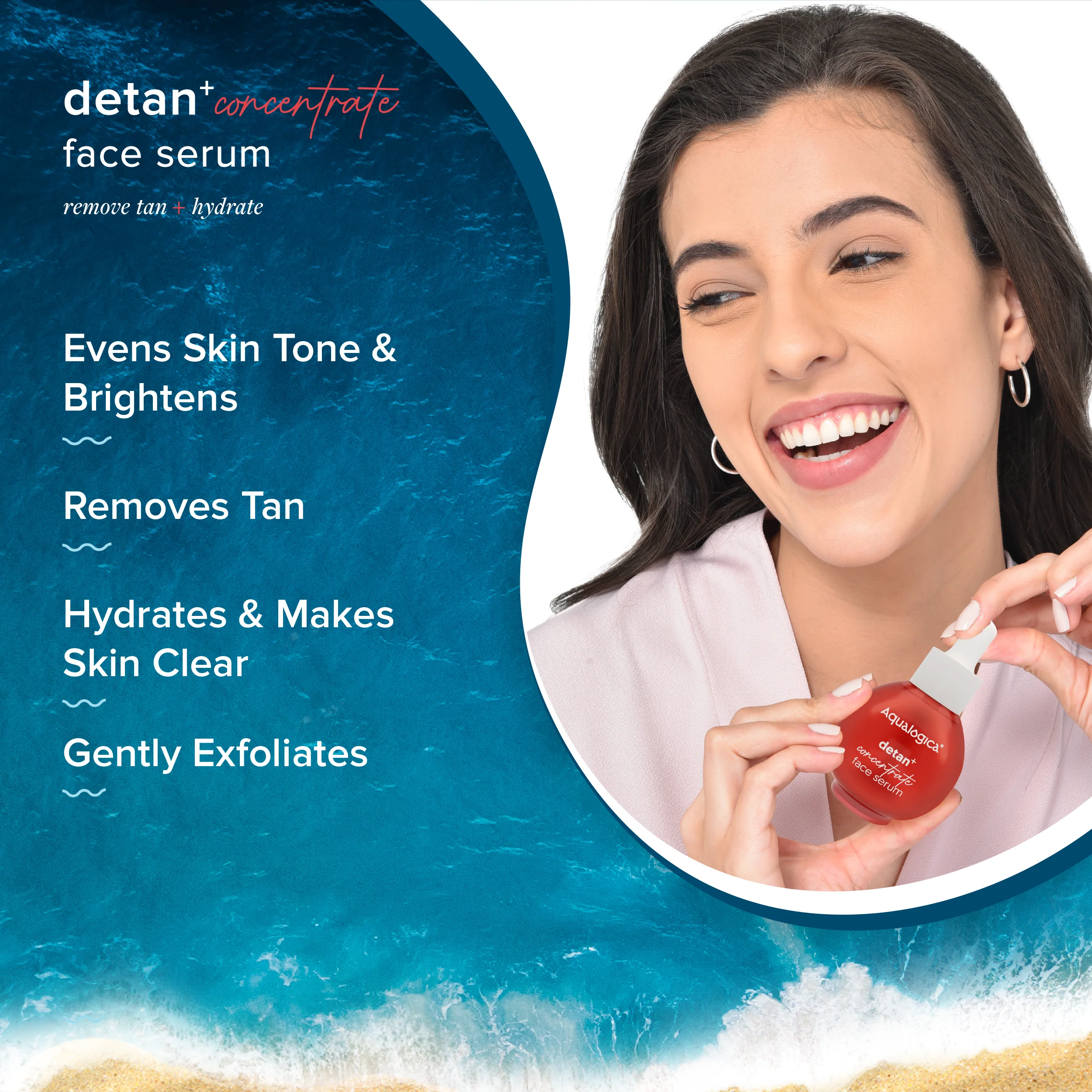 Detan+ Concentrate Face Serum with Cherry Tomato & Glycolic Acid for Tan Removal - 30ml - Image 3