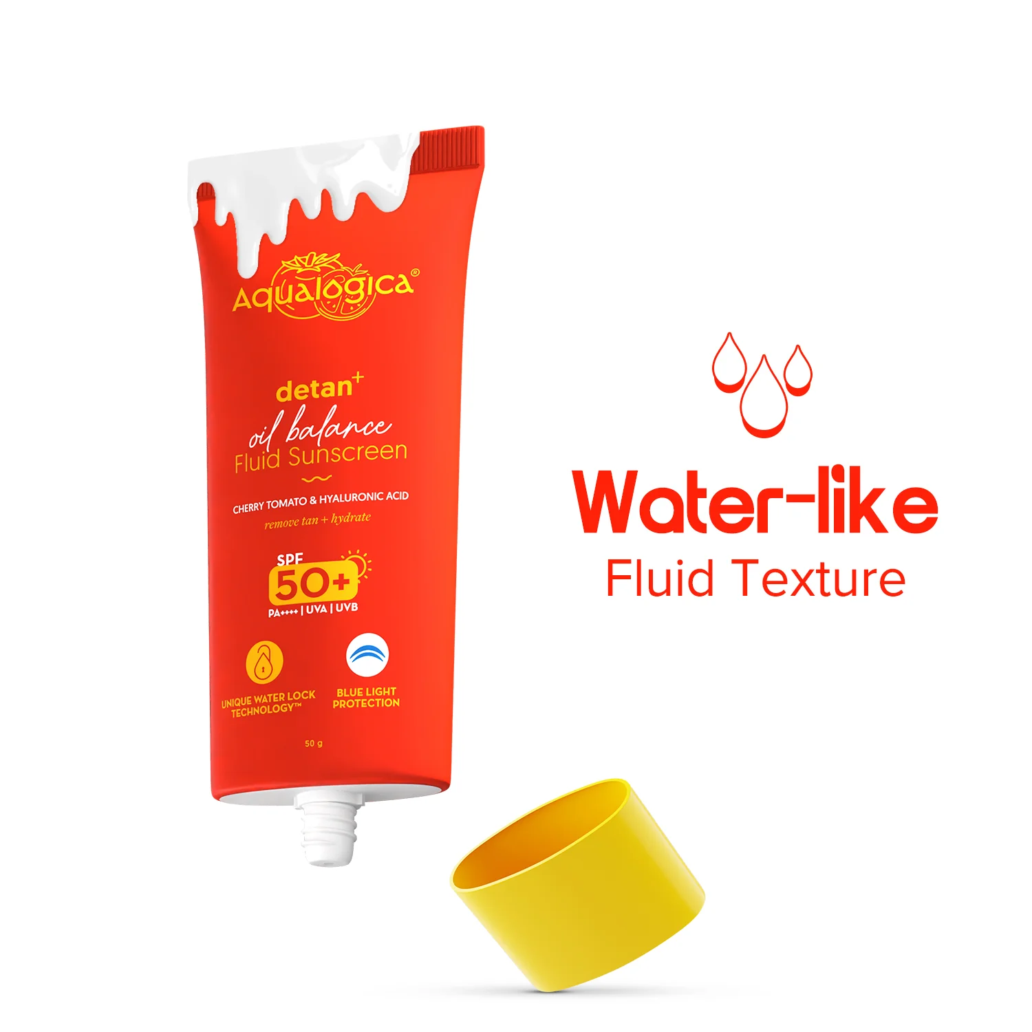 Detan+ Oil Balance Fluid Sunscreen for Oily Skin - 50g - Image 3