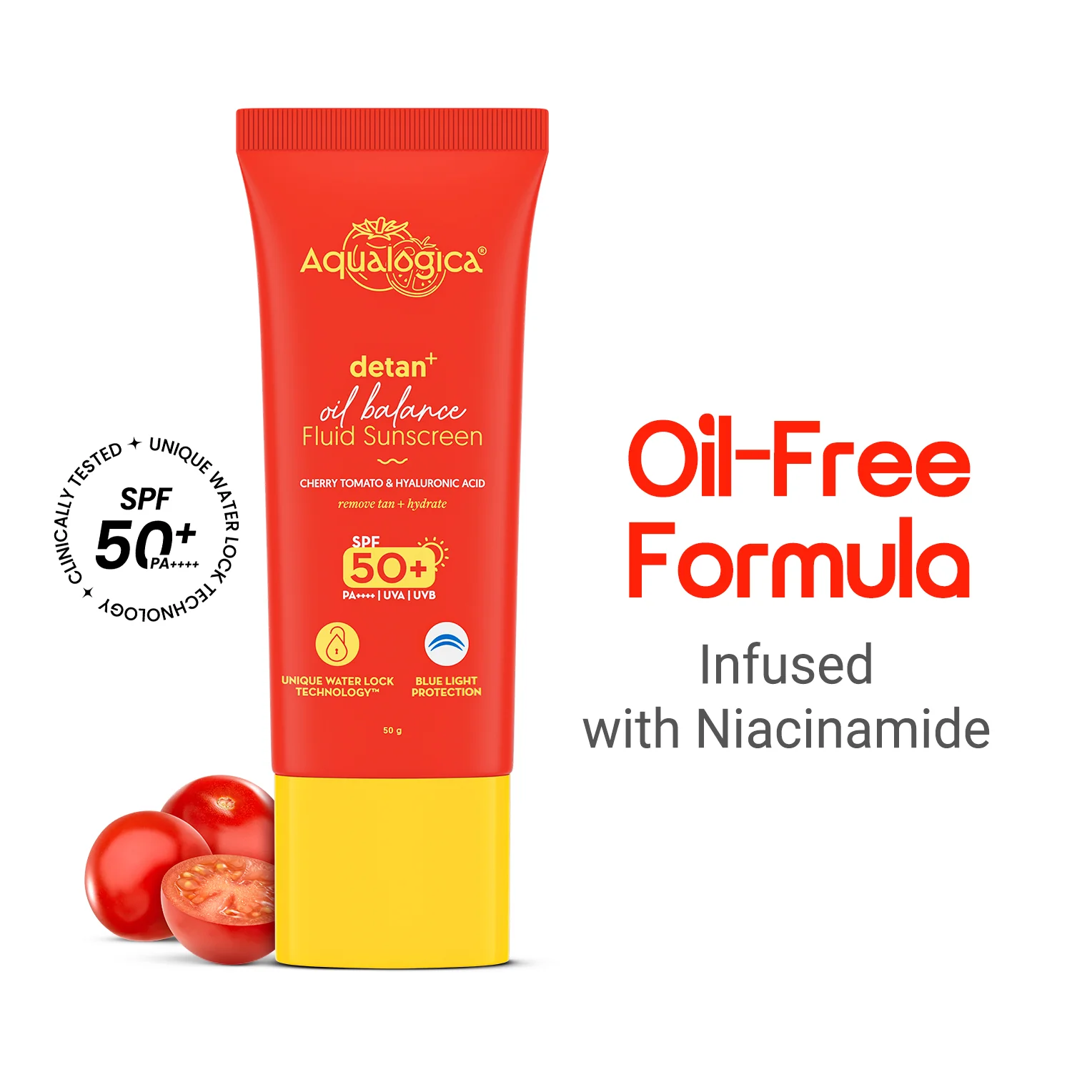 Detan+ Oil Balance Fluid Sunscreen for Oily Skin - 50g - Image 4