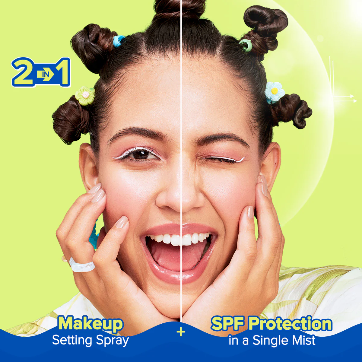 Bright+ Makeup-Set Sunscreen Mist SPF 50+ PA++++ with Blueberry & Kojic Acid - Image 6