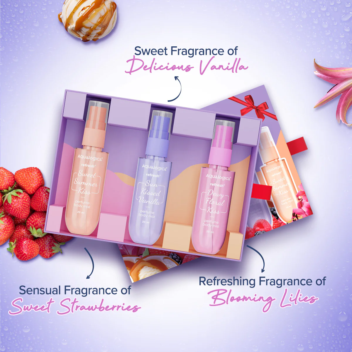 Refresh+ On The Go - Set of 3 Perfume Body Mist - Image 3