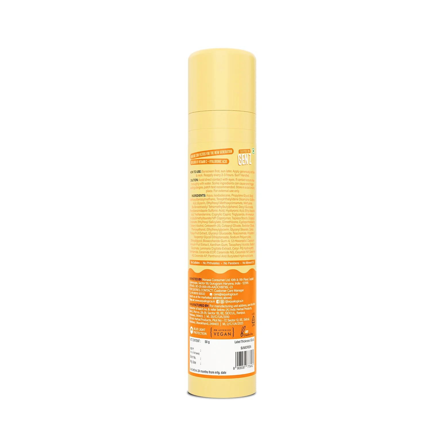 Glow+ Dewy Gel Sunscreen In-Vivo Tested SPF 50+ PA++++ with Papaya & Vitamin C - 50g - Image 13