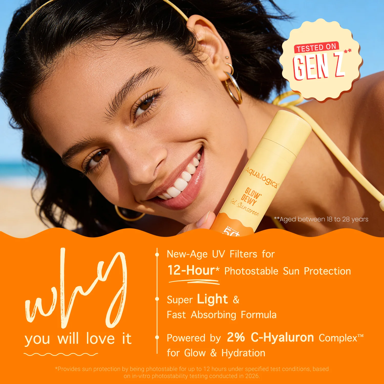 Glow+ Dewy Gel Sunscreen In-Vivo Tested SPF 50+ PA++++ with Papaya & Vitamin C - 50g - Image 5