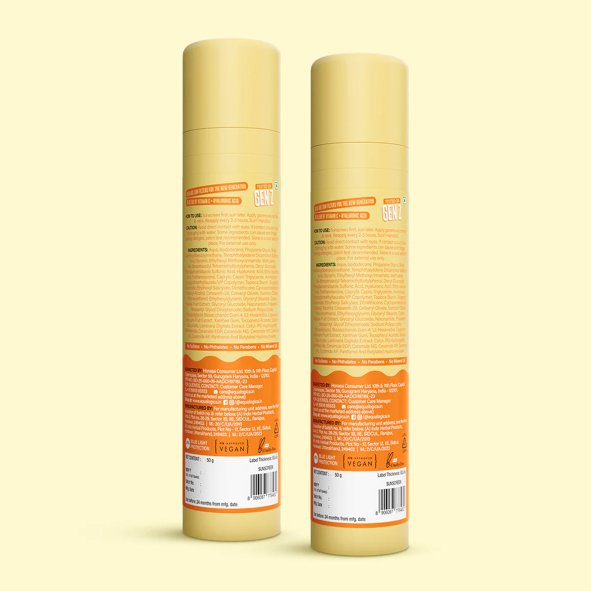 Glow+ Dewy Gel Sunscreen In-Vivo Tested SPF 50+ PA++++ with Papaya & Vitamin C - 50g (Pack of 2) - Image 12