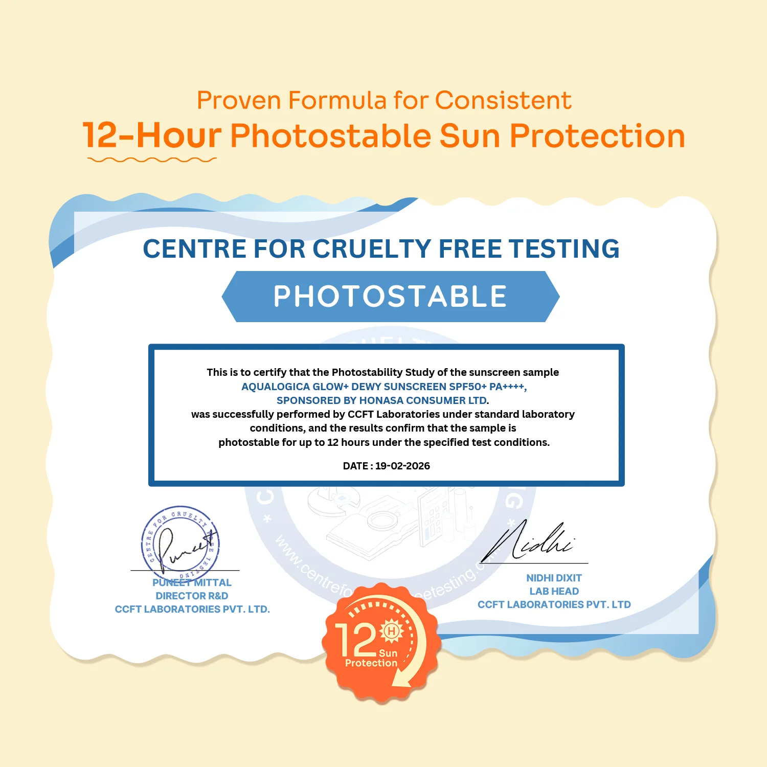 Glow+ Dewy Gel Sunscreen In-Vivo Tested SPF 50+ PA++++ with Papaya & Vitamin C - 50g (Pack of 2) - Image 3