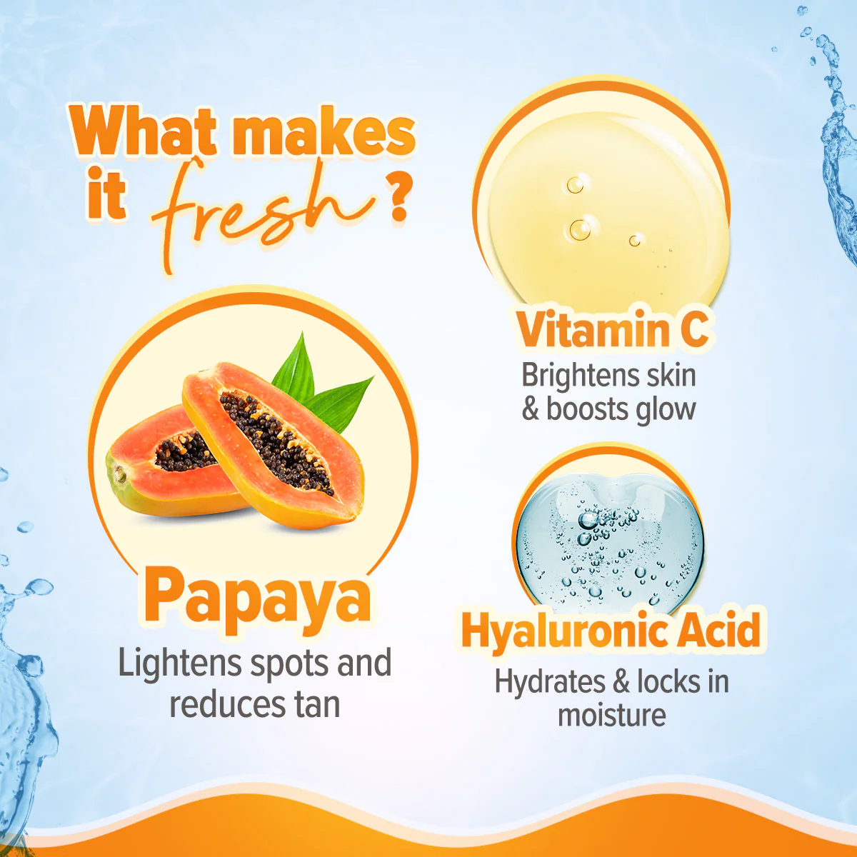 Glow+ Oil Free Moisturizer with Papaya & Vitamin C for Glowing Skin - 100g - Image 5