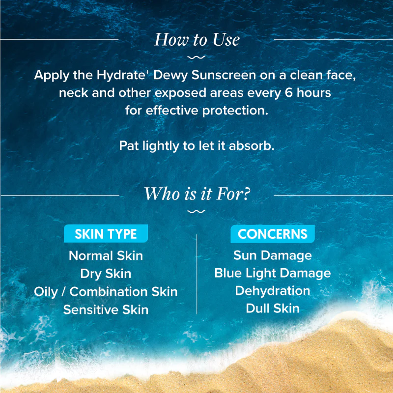 Hydrate+ Dewy Sunscreen 50g - Image 9