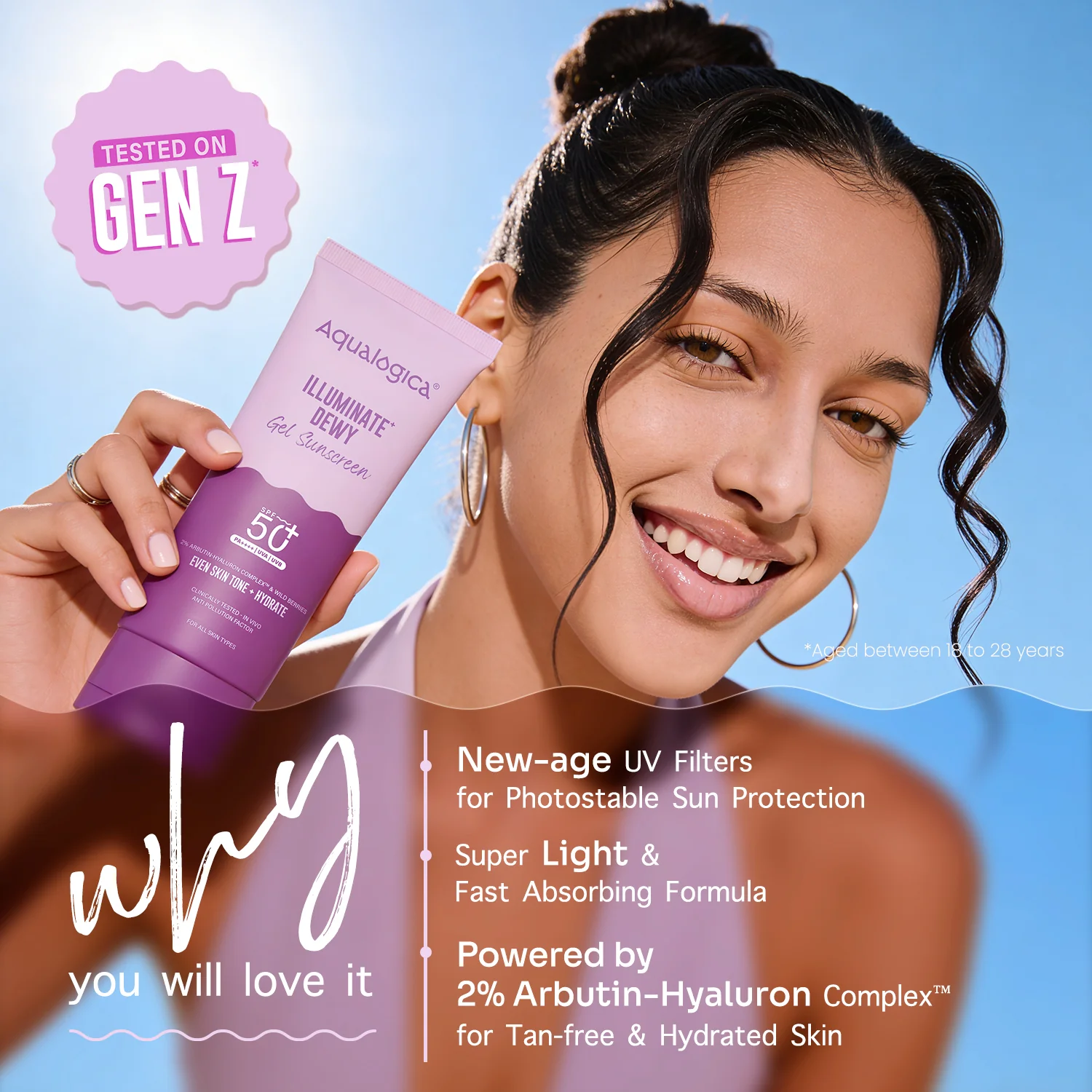 Illuminate+ Dewy Sunscreen In-Vivo Tested SPF 50+ PA++++ with Wild Berries & Alpha Arbutin - 80 g - Image 3