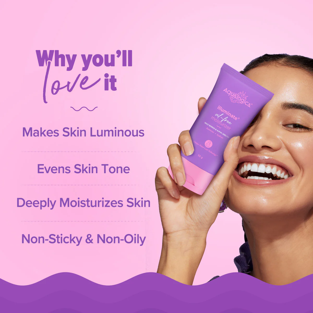 Illuminate+ Oil-free Moisturizer with Wild Berries and Alpha Arbutin - 50g - Image 3