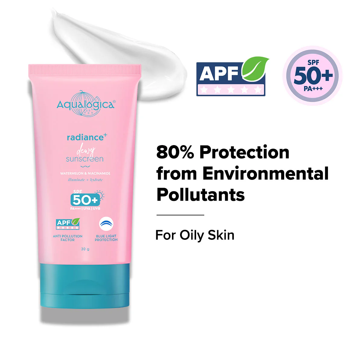 Radiance+ Dewy Sunscreen In-Vivo Tested with Watermelon & Niacinamide with SPF 50 & PA++++ - 30g - Image 3