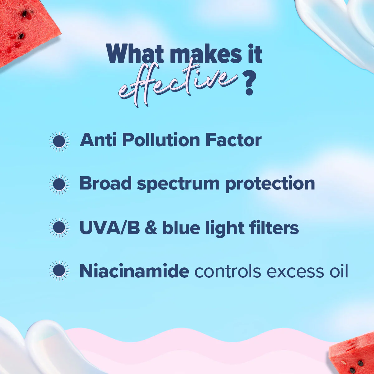 Radiance+ Dewy Sunscreen In-Vivo Tested with Watermelon & Niacinamide with SPF 50 & PA++++ - 30g - Image 6