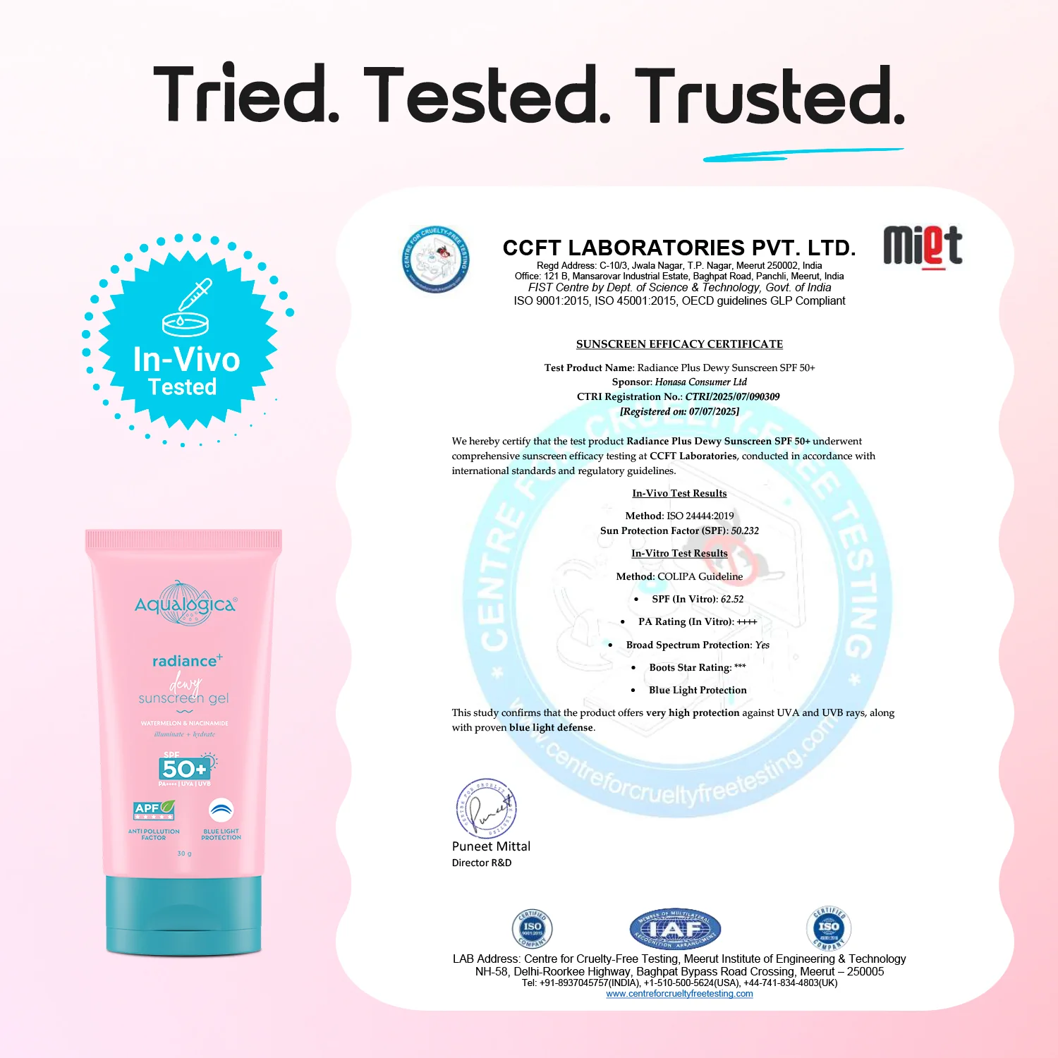 Radiance+ Dewy Sunscreen In-Vivo Tested with Watermelon & Niacinamide with SPF 50 & PA++++ - 30g - Image 8