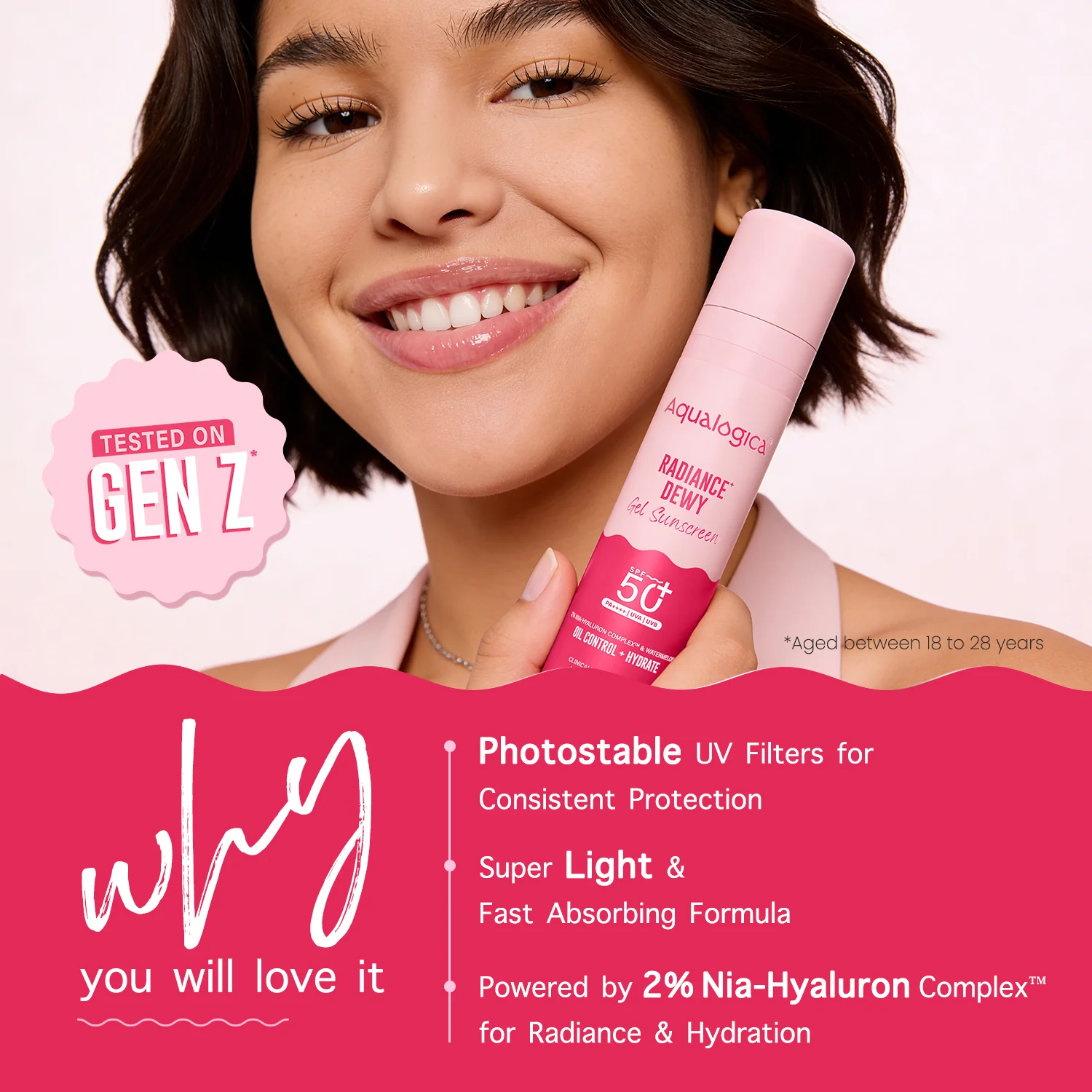 Radiance+ Dewy Sunscreen In-Vivo Tested with Watermelon & Niacinamide with SPF 50 & PA++++ - 50g - Image 3