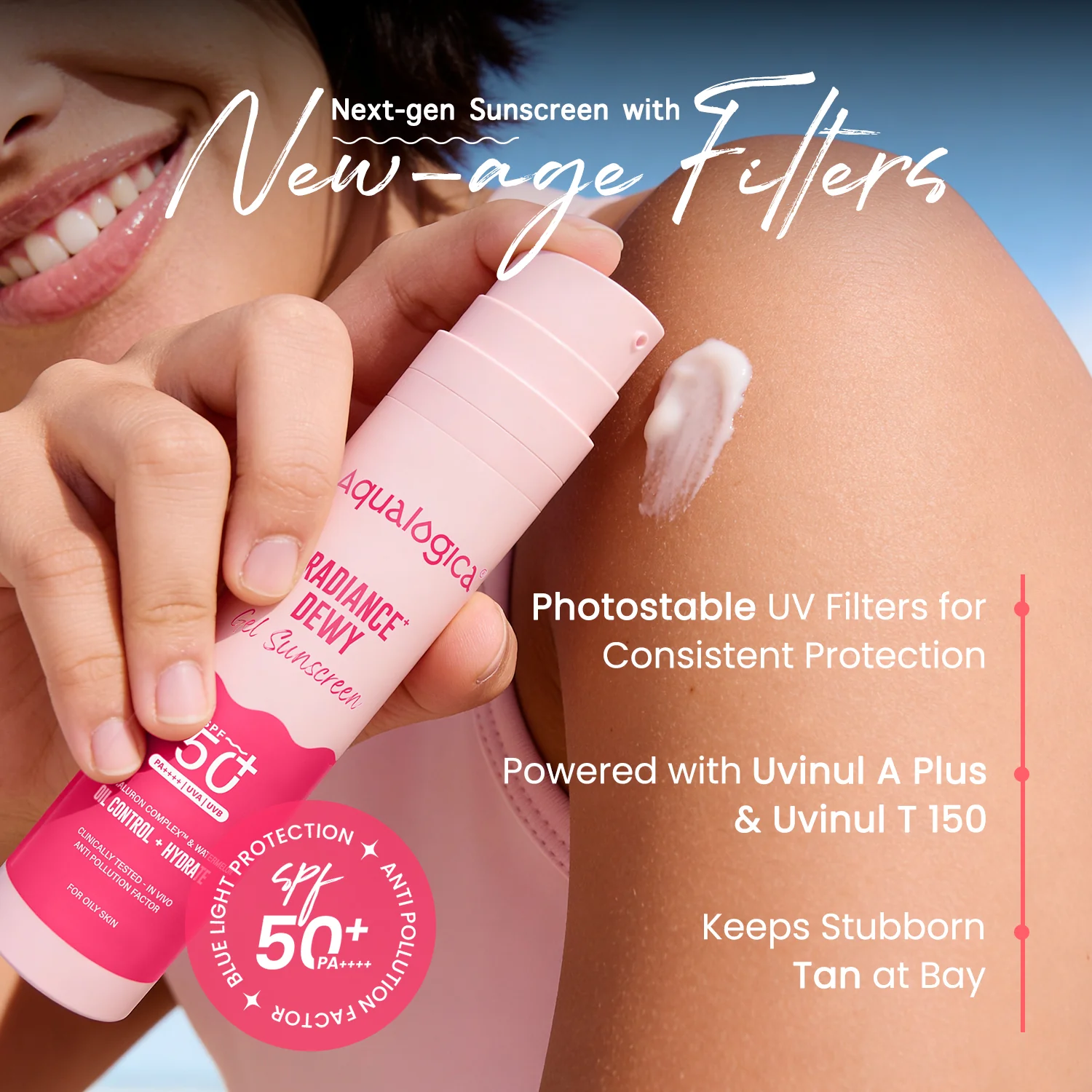 Radiance+ Dewy Sunscreen In-Vivo Tested with Watermelon & Niacinamide with SPF 50 & PA++++ - 50g - Image 5