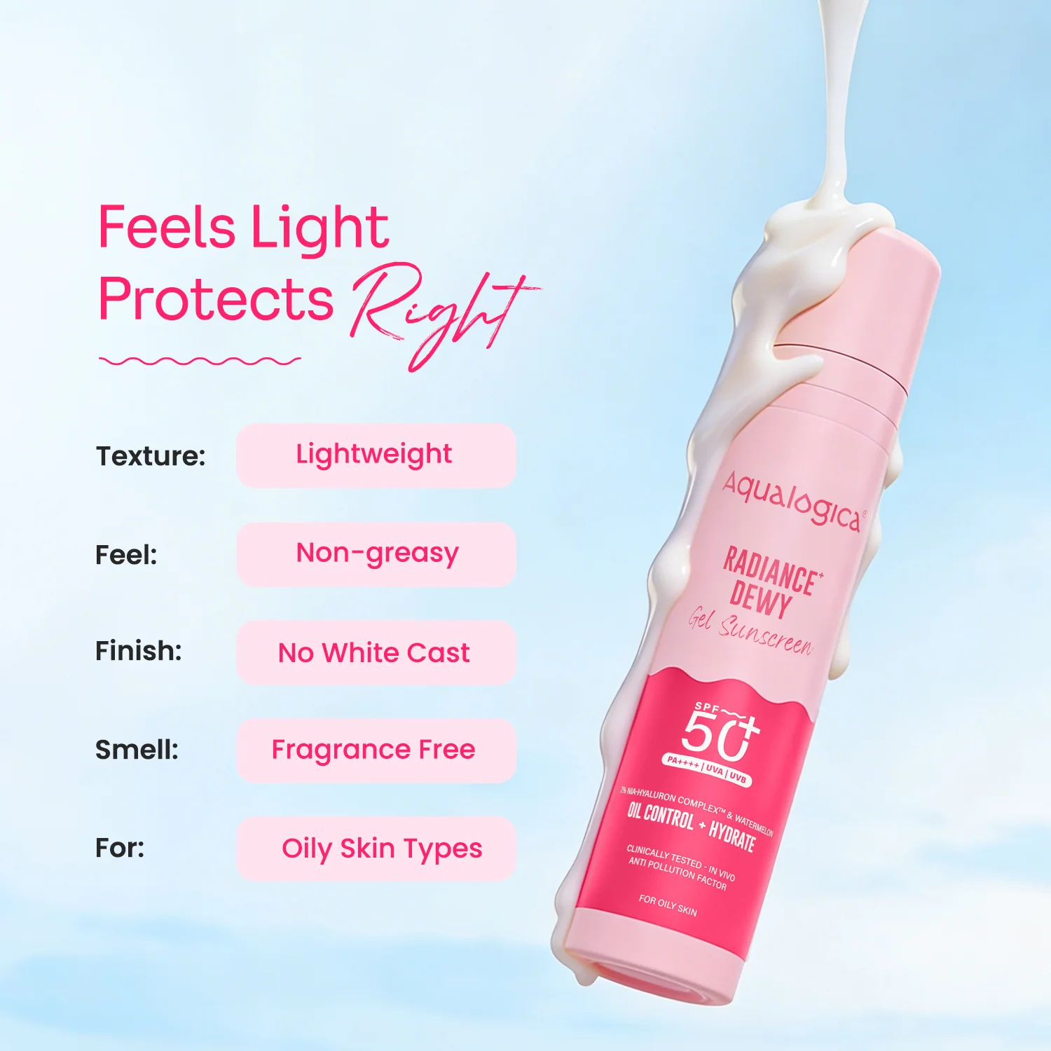 Radiance+ Dewy Sunscreen In-Vivo Tested with Watermelon & Niacinamide with SPF 50 & PA++++ - 50g - Image 7