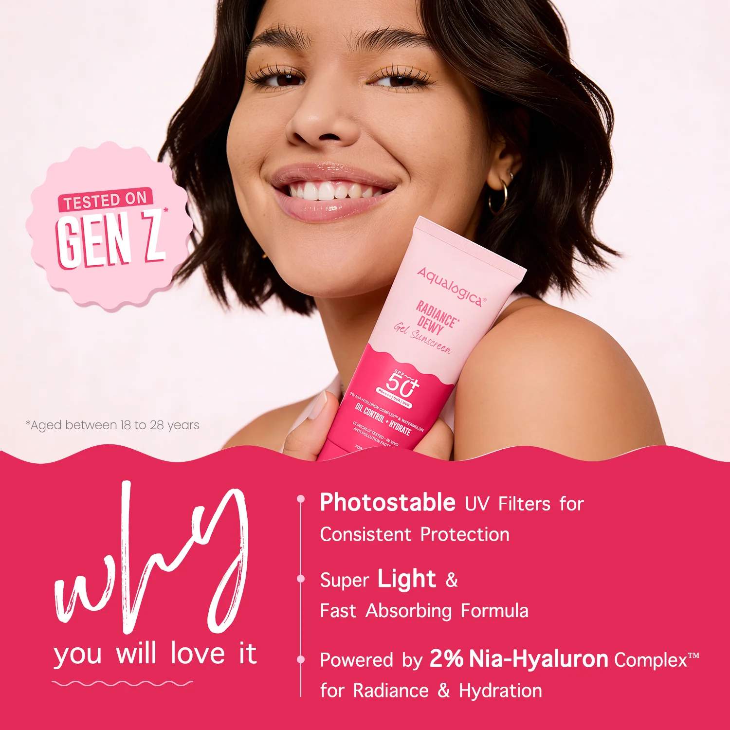 Radiance+ Dewy Sunscreen In-Vivo Tested with Watermelon & Niacinamide with SPF 50 & PA++++ - 80g - Image 3