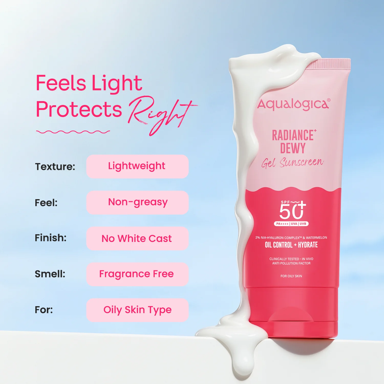 Radiance+ Dewy Sunscreen In-Vivo Tested with Watermelon & Niacinamide with SPF 50 & PA++++ - 80g - Image 6