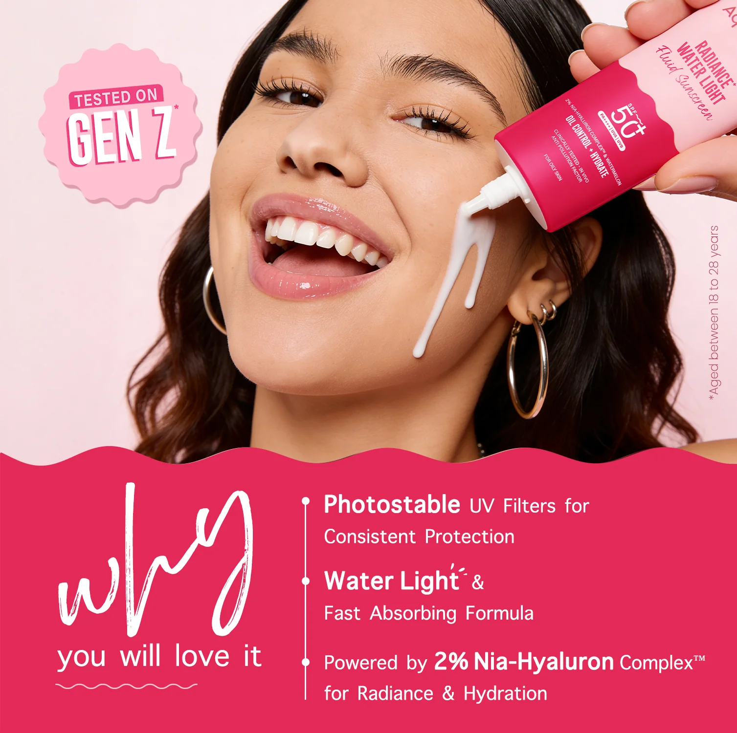 Radiance+ Water Light Fluid Sunscreen - 50g - Image 3