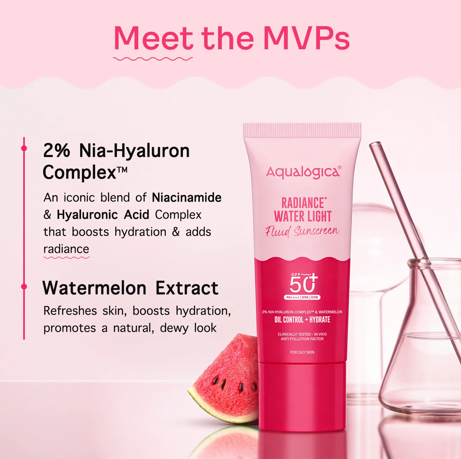 Radiance+ Water Light Fluid Sunscreen - 50g - Image 4