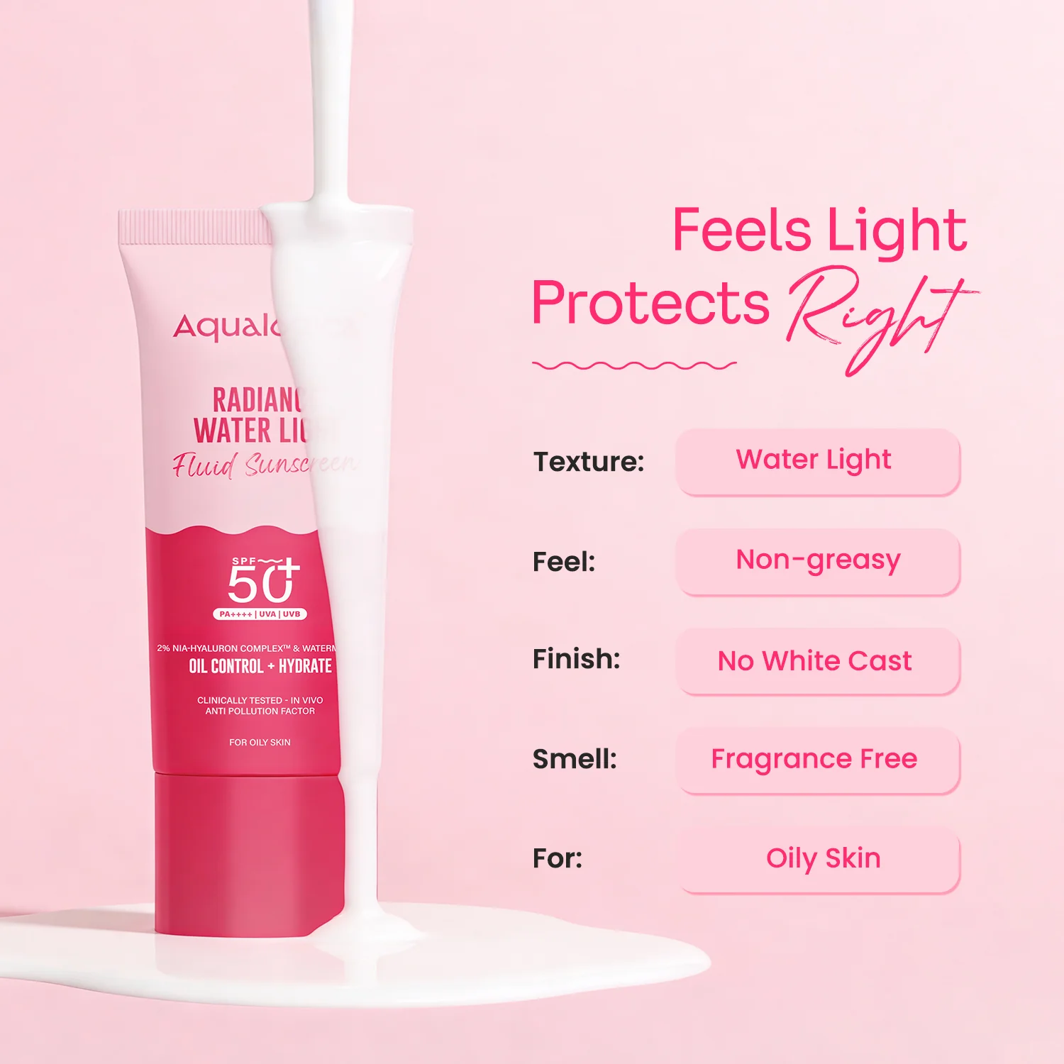 Radiance+ Water Light Fluid Sunscreen - 50g - Image 8