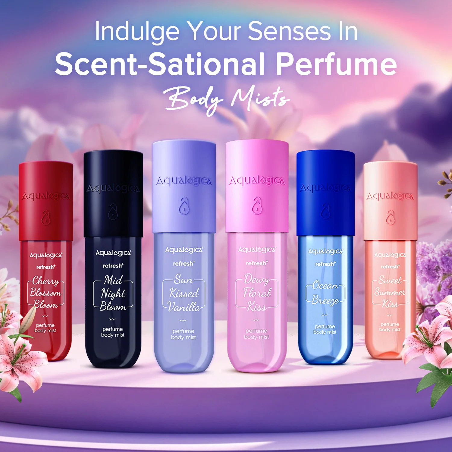 Refresh+ Dewy Floral Kiss Perfume Body Mist with Zemea & Hyaluronic Acid- 150 ml - Image 9
